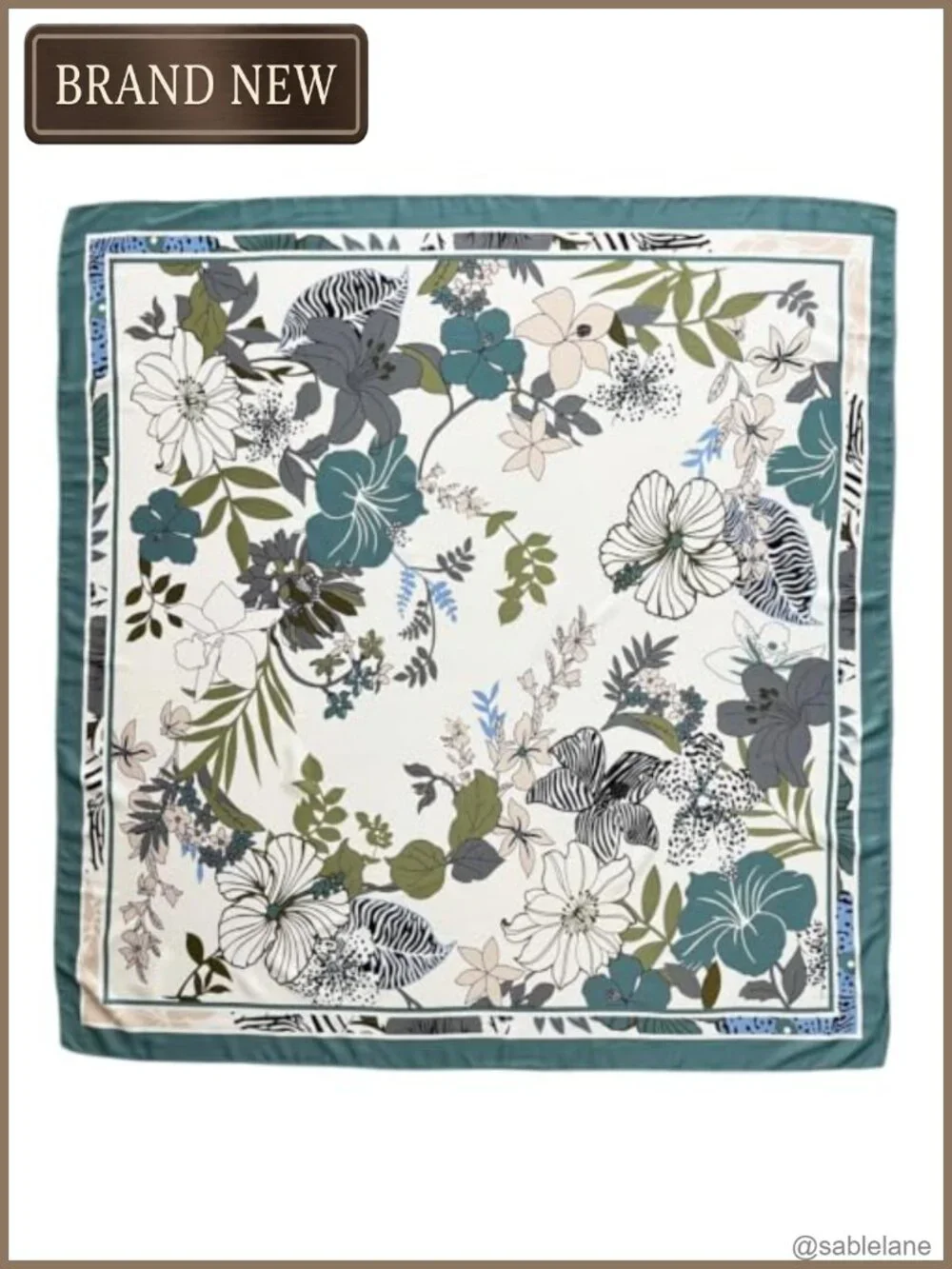35x35 Square Satin Silk Head Scarf Hair Wrap Bandana Neckerchief